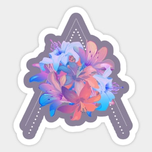 Lilly bouquet Sticker